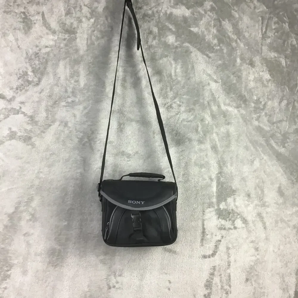 Sony Black Soft Camera Camcorder Carrying Case Shoulder Strap